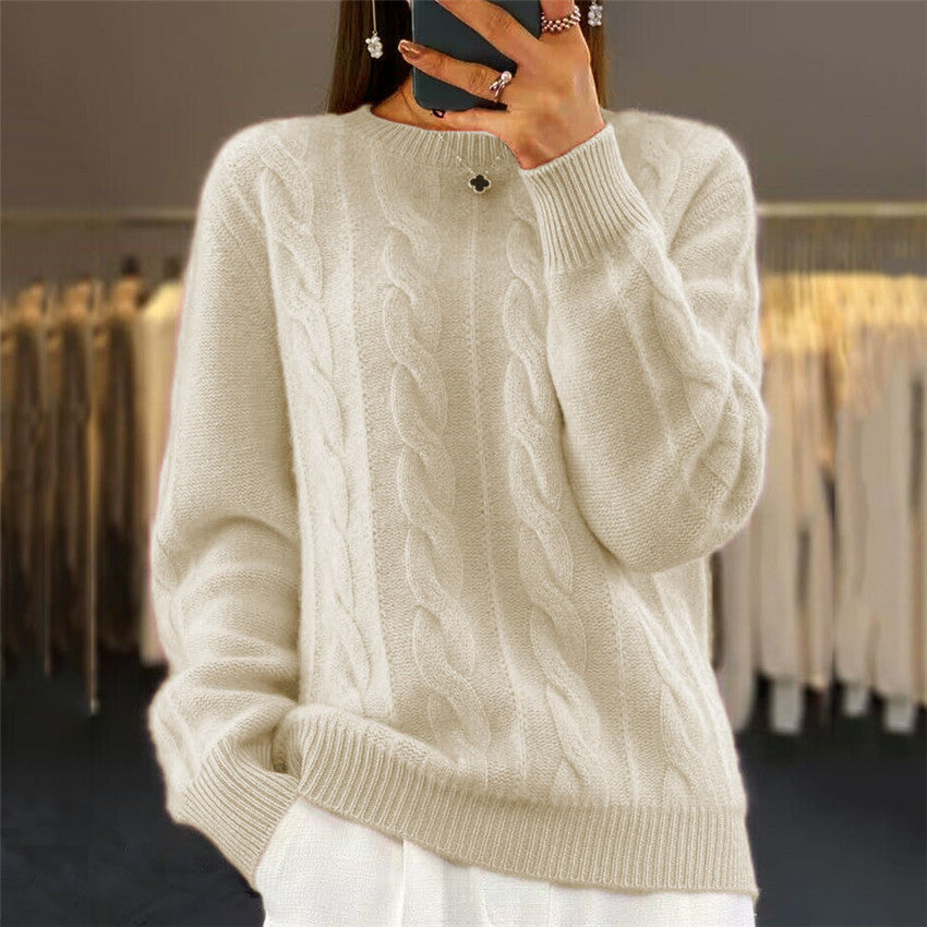 🔥⛄【S-XL】Toamna și iarna 2024, nou pulover de înaltă calitate pentru femei, la modă, de culoare uni -3842016