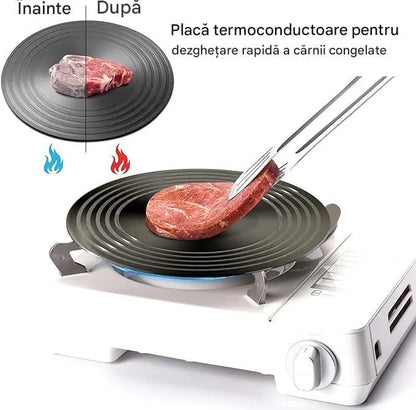 🍳Toplinsko vodljiva ploča za kućanski štednjak (pogodna za kuhanje, pripremu juhe, odmrzavanje sastojaka, štiti lonac od zagorijevanja)