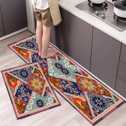 💥Reducere de 49% 【40*60cm+40*120cm】🌺Covor de bucătărie antialunecare absorbant lung covor de bucătărie-3852408