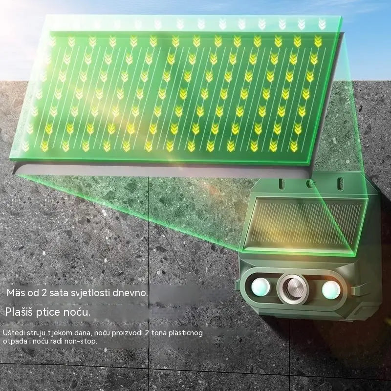 🔥【Compre uno y llévese otro gratis】🔥Repelente solar ultrasónico para animales para exteriores: puede ahuyentar pájaros y animales.