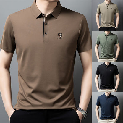 【Kupite 1, dobijte 1 gratis】【M-4XL】Nova ledeno svilena polo majica s reverom i pola rukava za ljeto 2026.