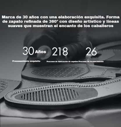 🔥【Oferta especial】Zapatos casuales de cuero genuino hechos a mano para hombre, transpirables y cómodos, modelo 2026