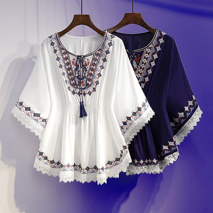 【M~4XL】👚💖Nova bluza/top od šifona za žene većih veličina, široki kroj, koji skriva trbuh i smanjuje struk