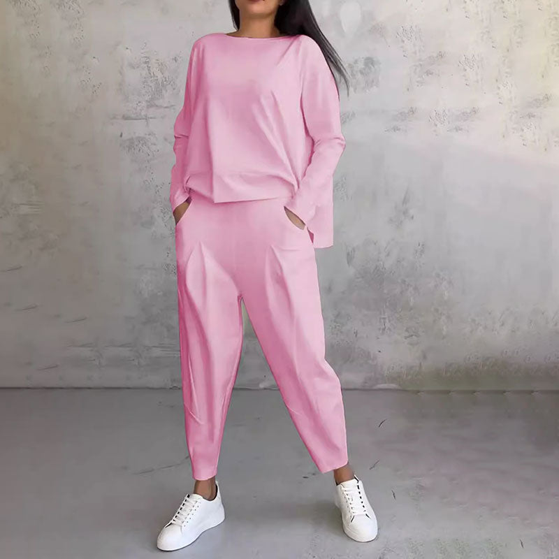 💥 50% reducere 💖 2024 nou costum pantaloni cu maneci lungi de toamna si iarna - moale si calduros 3865002