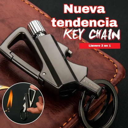 ✨Encendedor Infinity de combinación permanente con abridor de botellas y multiherramienta para llavero