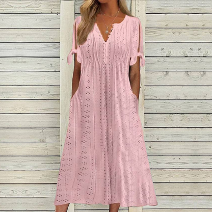 💥💥👗💋【🏆Reducere 50%】【S–5XL】😍 Rochie simplă pentru femei, mărimi mari, uni, lejeră și casual