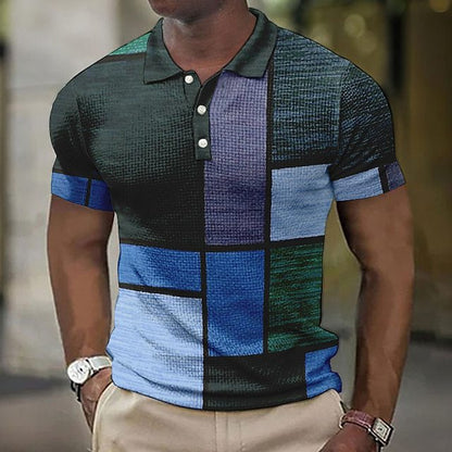 💥👕Izravna pošta tvornice【S-5XL】Muška ležerna POLO majica s geometrijskim uzorkom iz 2026.
