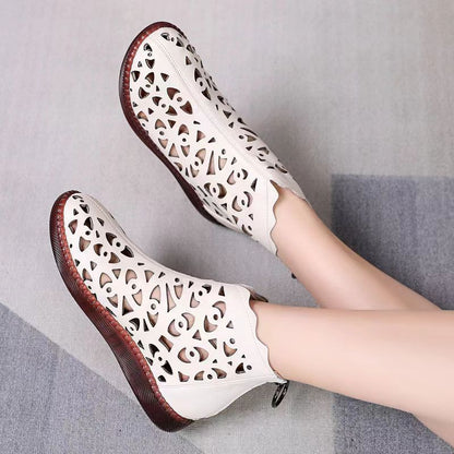 【Lansare nouă de primăvară】【35-42】2025,sandale retro cu goluri în stil nou pentru femei-3891146