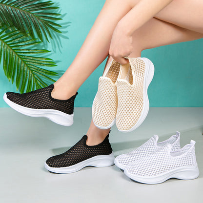 🔥💖【35-41】La modă Hundred Hollowed Out Înălțime Creșterea Sports Tennis Shoes