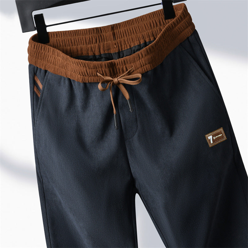 🔥🔥 【M-4XL】2025 Noi pantaloni casual bărbați din velur -- 3905129