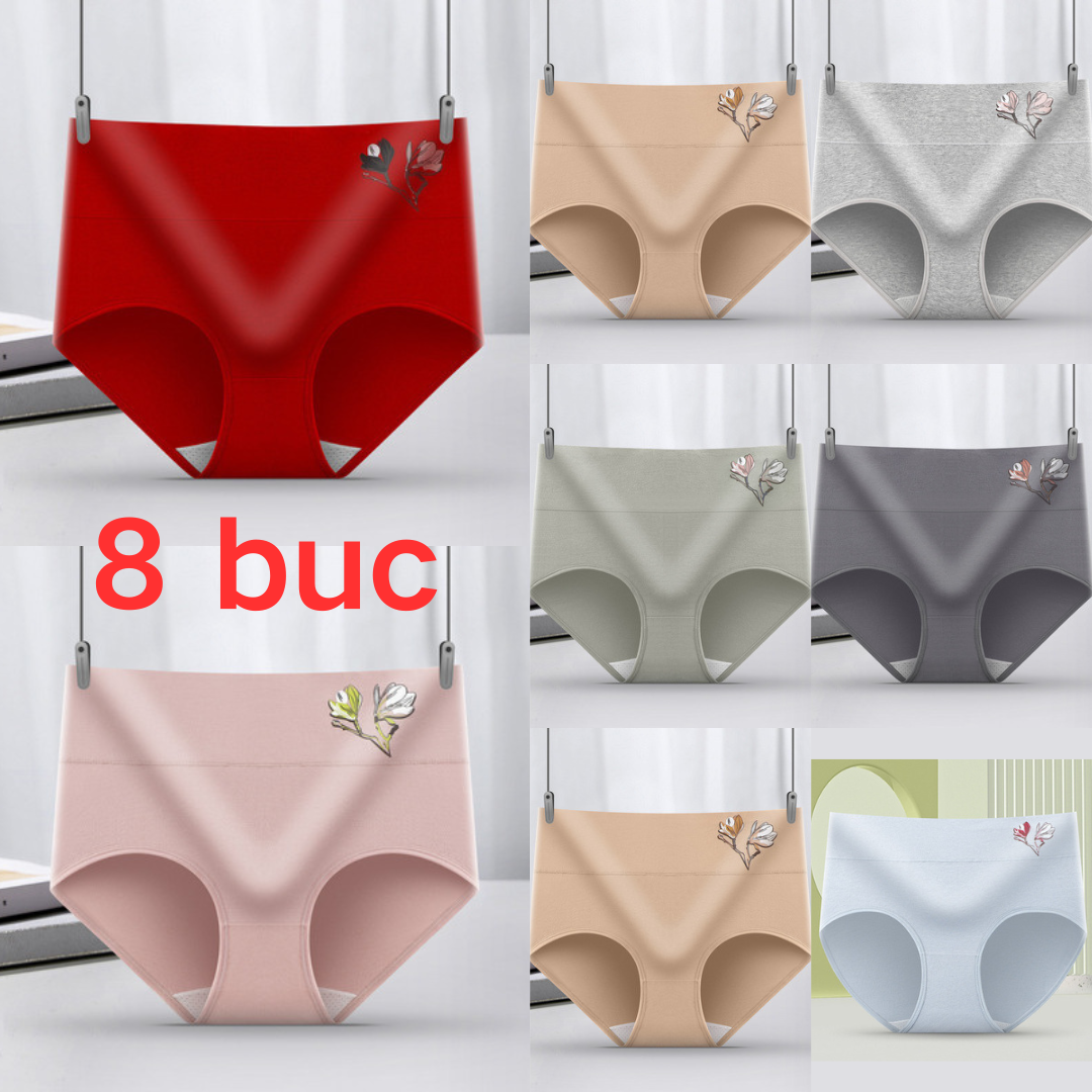 🔥(8 buc)【40-85kg】💟Chiloți antibacterieni din bumbac care nu lasă urme--3870364