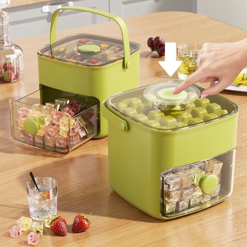 💞Više od 50.000 prodanih! 💥🥤🧊 50% popusta! Aparat za led s posudom: 48 kocki odjednom, poklopac protiv curenja. Složivo, štedi prostor. Uključuje lopaticu i kliješta za led 🏖️✅