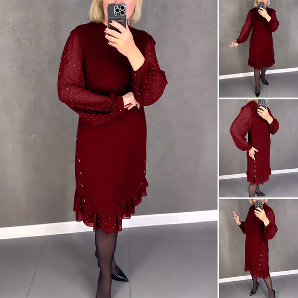💖💖【S-5XL】🍁🍂Rochie nouă la modă de toamnă și iarnă de înaltă calitate-3843718