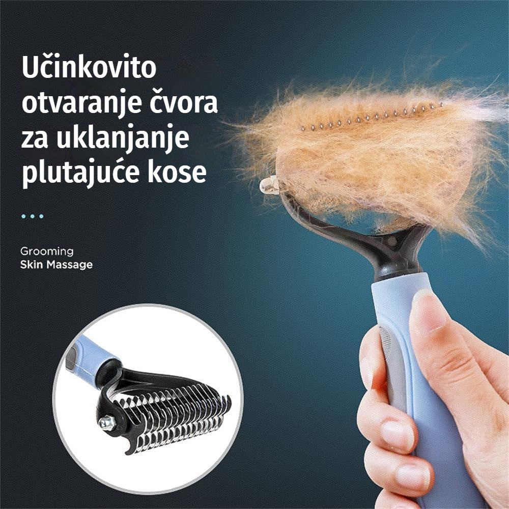 🐶Kupite jedan, dobijte jedan gratis【Pakovanje od 2 komada】Dvostrane četke za njegu i depilaciju kućnih ljubimaca