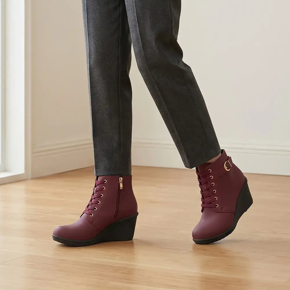 【35-42】👢 Ženske zimske gležnjače na klin - moderan i stabilan izbor za hladne dane