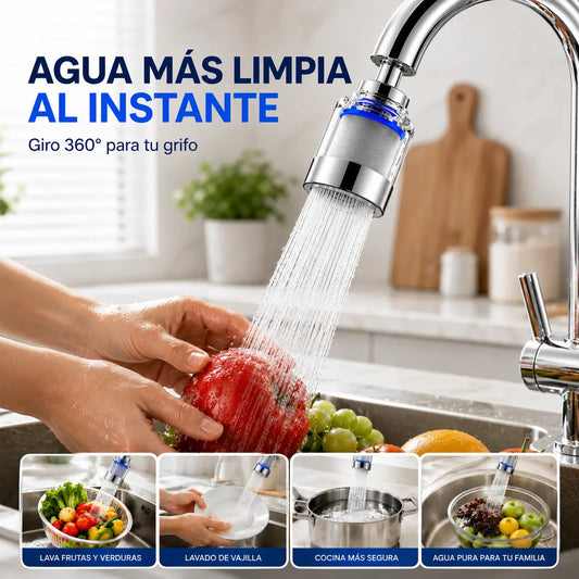 🔥💦Aireador de filtro universal con interfaz de acero inoxidable