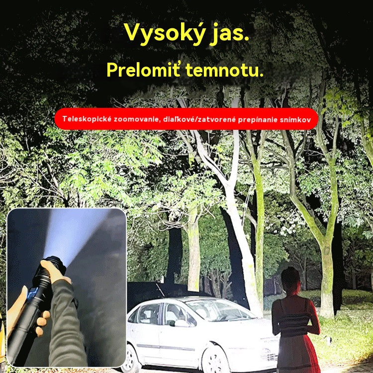 🔥Top hit【Zľava 50%】🔦2026 Nový vonkajší hliadkový reflektor, výkonné svietidlo, dlhé svietenie