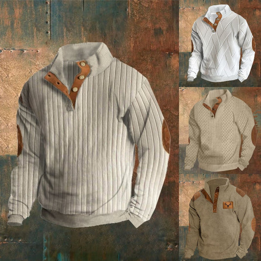 🔥🎉[S-5XL] Iarna 2024, noul hanorac casual simplu, cu mânecă lungă, pentru bărbați-3850638