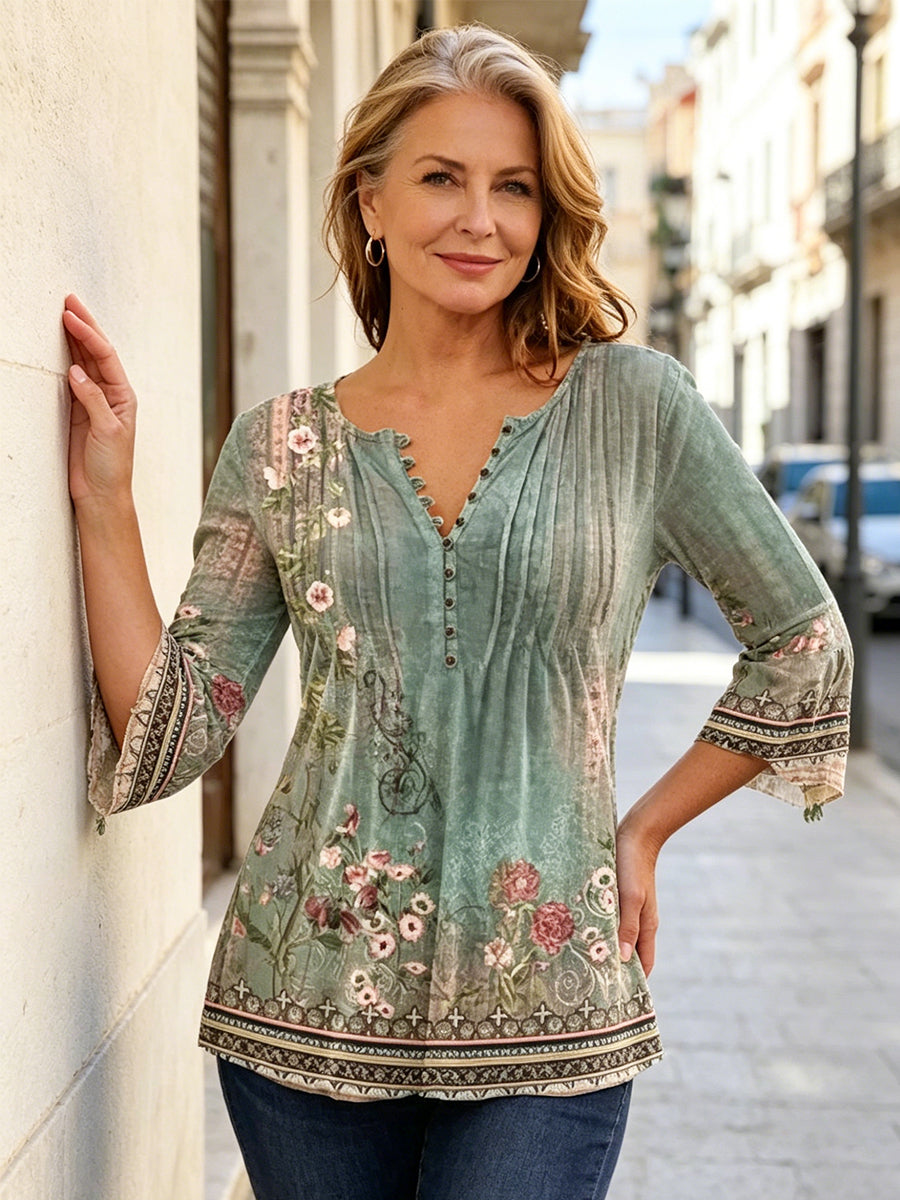 👕✨ 【50% popusta】Majica od 100% pamuka, moderan print – udobna, prozračna, elegantna i moderna