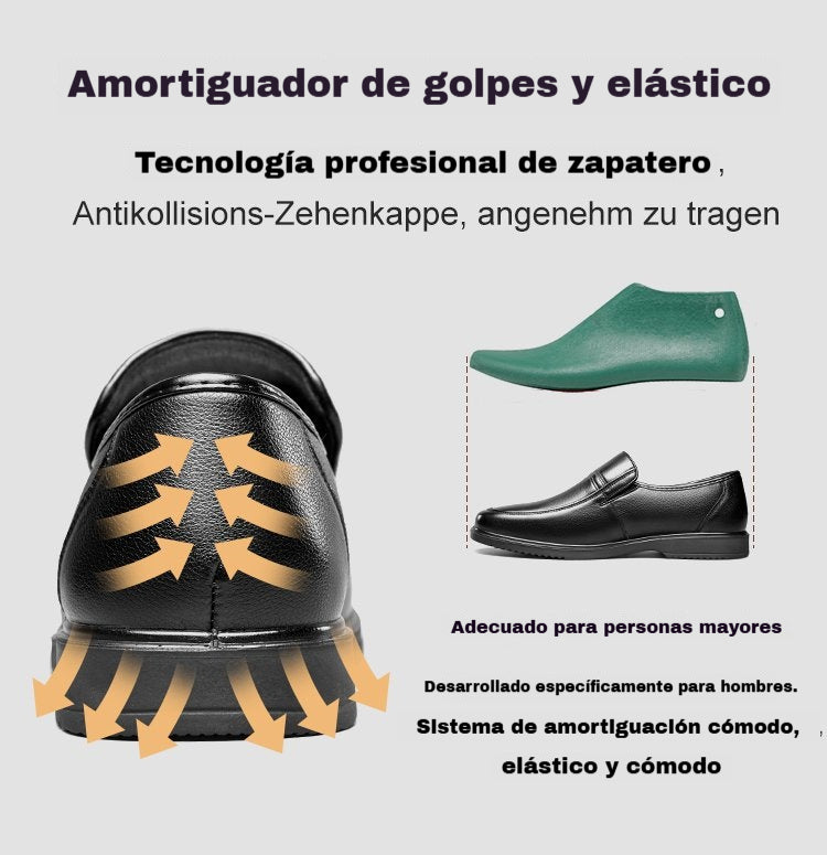 🔥【Oferta especial】Zapatos casuales de cuero genuino hechos a mano para hombre, transpirables y cómodos, modelo 2026