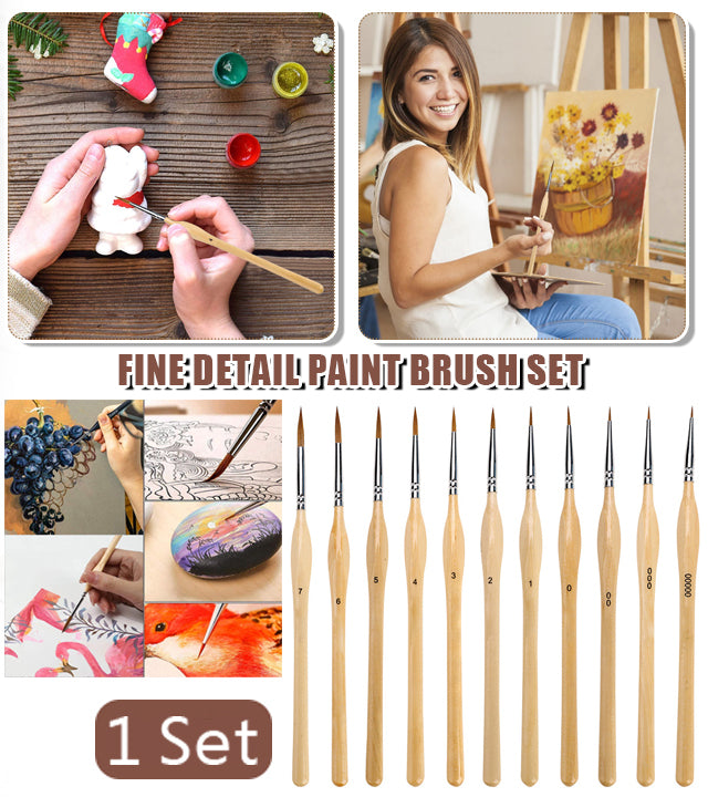 🎨【11 piese】✨ Set de pensule pentru artă plastică de înaltă calitate-3877633