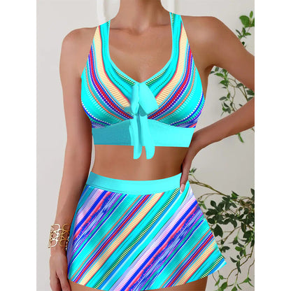 🏖️👙【Ofertă limitată în timp】🌴【S-5XL】Set de costume de baie imprimate pentru vacanță la plajă 2025 --3973040