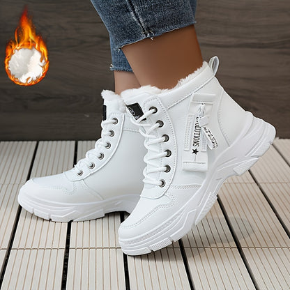 🔥【50% REDUCERE】🥰🥰【35-45】Cizme de zăpadă de iarnă cu fermoar lateral pentru femei-3839366