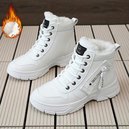 🔥【50% REDUCERE】🥰🥰【35-45】Cizme de zăpadă de iarnă cu fermoar lateral pentru femei-3839366