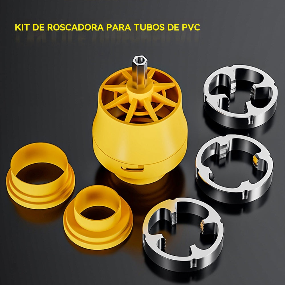 🛠️【Juego de herramientas para abrir roscas internas + orificios de roscas externas】⚙️🔩 Accesorio de Roscado para Tuberías de Agua