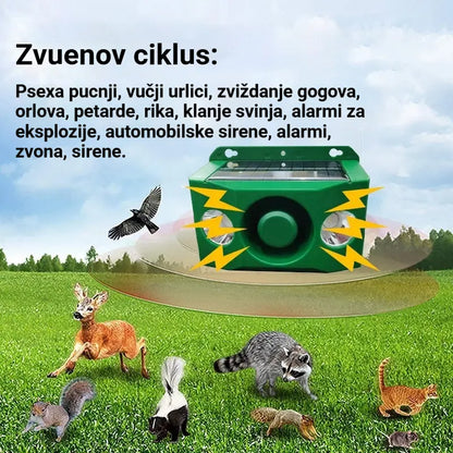 Solarni svjetlosni alarm za odbijanje divljih životinja