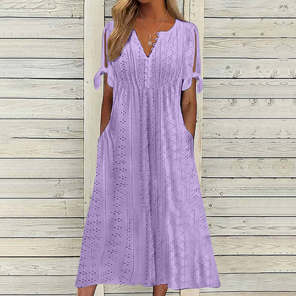 💥💥👗💋【🏆Reducere 50%】【S–5XL】😍 Rochie simplă pentru femei, mărimi mari, uni, lejeră și casual