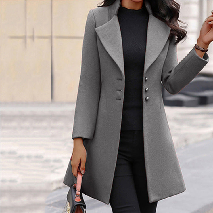 🔥【S-3XL】Noua haina de iarna de dama stil coreean slim de lungime medie
