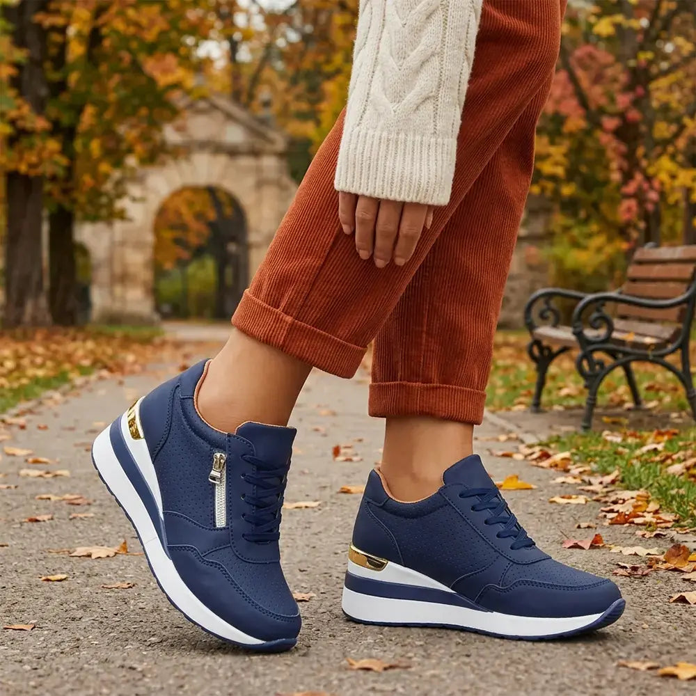 【36-43】Plus size tenisice na platformu: Lagane cipele s platformom za svakodnevno nošenje, udobne cipele za hodanje i vježbanje.