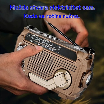 🏕️【Vremenski ograničena ponuda】Vanjska višenamjenska prijenosna svjetiljka, punjiva s AM radiom - Plaćanje pouzećem🚛