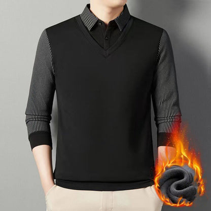 👔【M-4XL】Muški dvodijelni set džempera, izrađen od imitacije šenil tkanine, zadebljan za dodatnu toplinu.