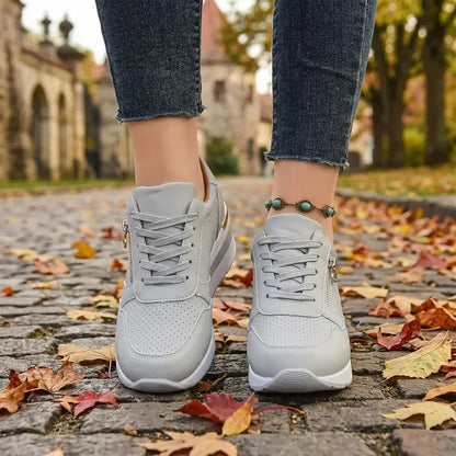 【36-43】Plus size tenisice na platformu: Lagane cipele s platformom za svakodnevno nošenje, udobne cipele za hodanje i vježbanje.