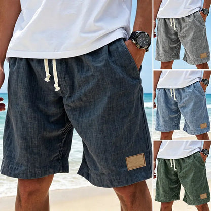 ⏳🔥【Último día al 50%】👖 【S-5XL】【55-110 kg】Pantalones cortos casuales con cordón y efecto lino para hombre para 2026 (tallas grandes).