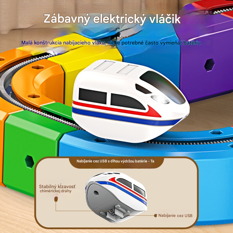 🎉📣Top hit【Zľava 50%】🎁🚄 2026 Elektrická železnica - Rozvíja kreativitu a logické myslenie