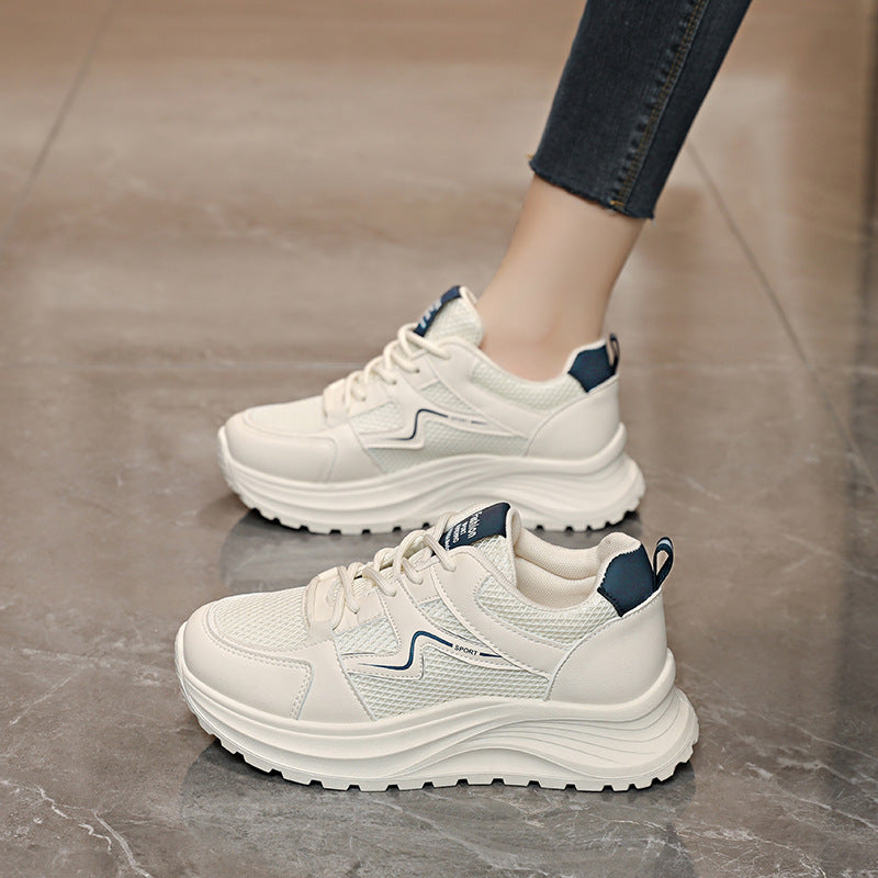 🔥🔥【Novi dolasci 50% popusta na ograničeno vrijeme】👟👟【Veličine 35-40】Nove ležerne tenisice na platformi za proljeće/ljeto 2026., dizajn koji povećava visinu, prikladne za trčanje, hodanje i ležerno nošenje.