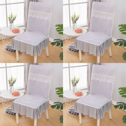 👍【4 bucăți】Husa de scaun universala perna de scaun dintr-o bucata perna de scaun anti-alunecare perna de spate-3852709