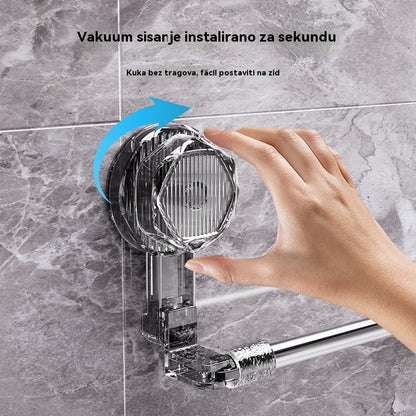 🚿✨【Plaćanje pouzećem】💥Rotirajući držač za ručnike s vakuumskom čašicom, bez potrebe za bušenjem.