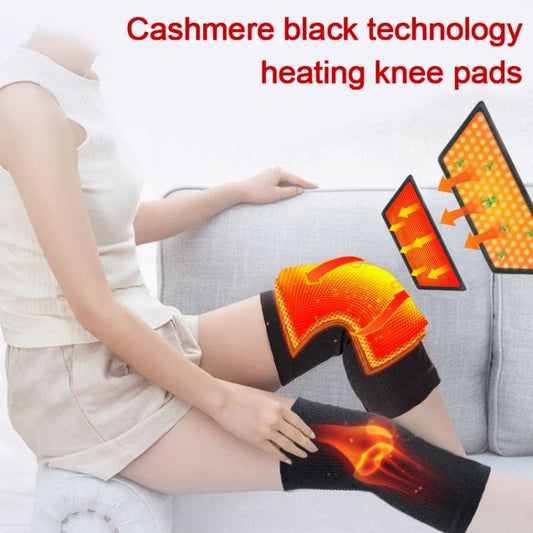 🔥【Cumpărați 1, primiți 1 gratuit】✅【40-105kg】Înveliș termic pentru genunchi din cașmir, Are elastic sus tine genunchiul sau tine de cald❤️-3872322