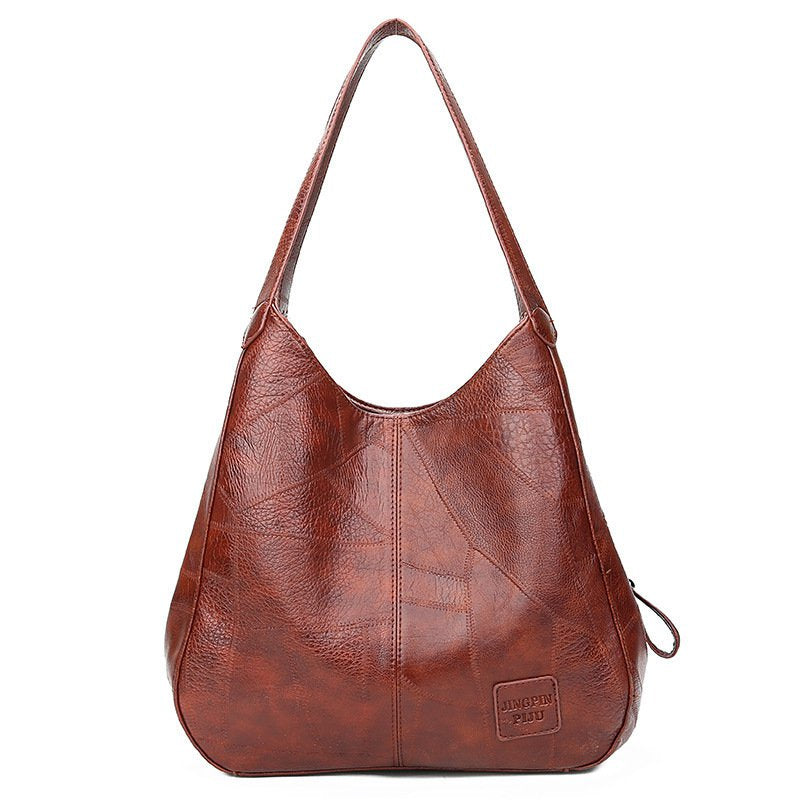 💗 Geantă de umăr din piele moale, cu stil nou, capacitate mare, potrivită 👜--3890303