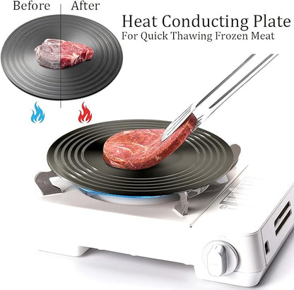 🔥【promovare în timp limitat】 🍳Placă conducătoare de căldură pentru aragaz de uz casnic  (potrivită pentru gătit, prepararea supei, dezghețarea ingredientelor，protejează oala de arderea neagră bucată)-3872286