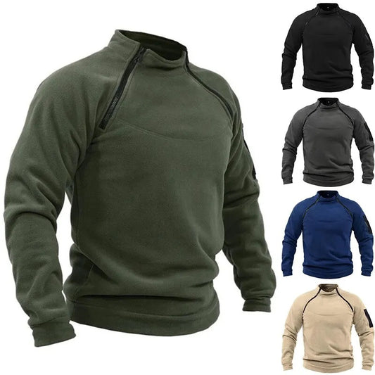 💥✨【S-4XL】2025 nowa moda męska zimowa ciepła polarowa kurtka bazowa, bluza