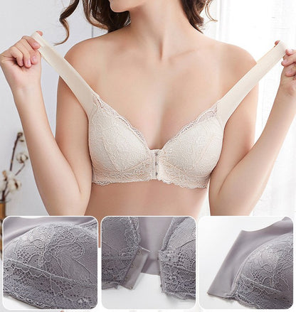 ✨【Pachet de 2】❤️【40-100kg】Sutien cu arici pentru femei cu nasturi în față 🎉49% OFF.