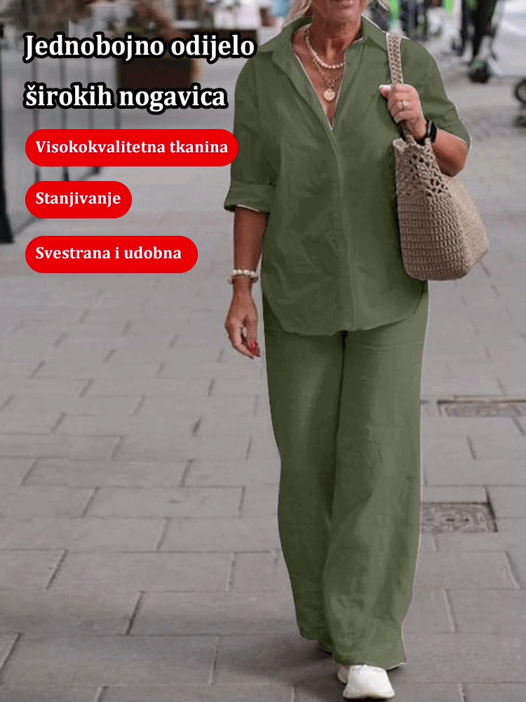 🔥【Vremenski ograničena ponuda - 50% popusta】【S-5XL】🌟Visokokvalitetni ženski set od pamuka i lana, ležernog kroja - unisex, prozračan, ugodan za kožu, udoban