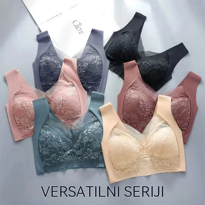 🔥Zadnji dan 50% popusta【4 komada】👙【40-110 kg】Bešavni, udobni i visokokvalitetni čipkasti grudnjak