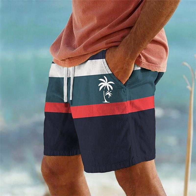 【Ofertă de vară💥】【S-6XL】Pantaloni de baie bărbați 2025, stilati, cu imprimeu multicolor