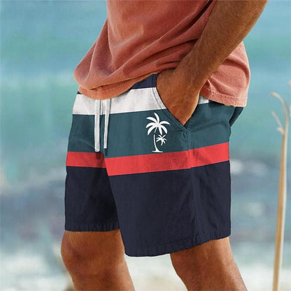 【Ofertă de vară💥】【S-6XL】Pantaloni de baie bărbați 2025, stilati, cu imprimeu multicolor